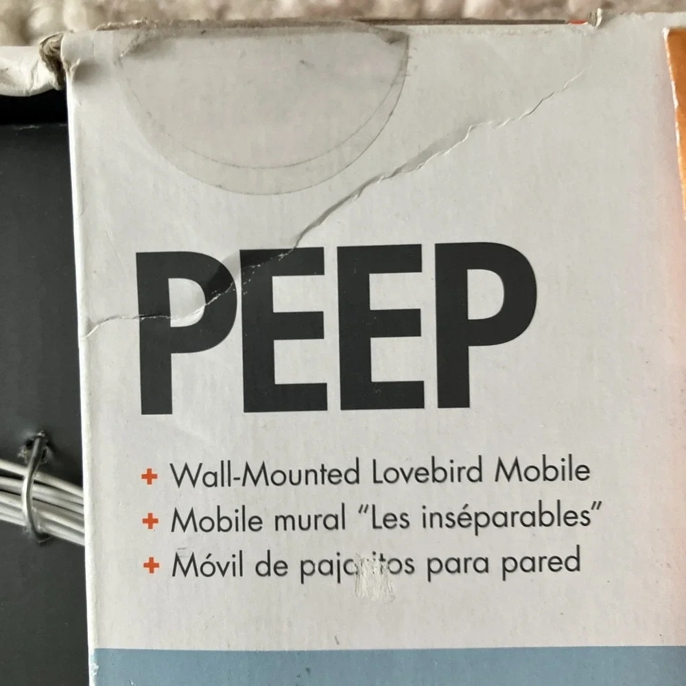 New In Box Boon Peep Bird Mobile Birds‎ Nursery Baby Shower Gift Newborn